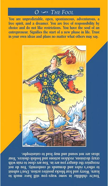 Изображение товара Гадальные карты U.S. Games Systems Quick and Easy Tarot Deck / QET78