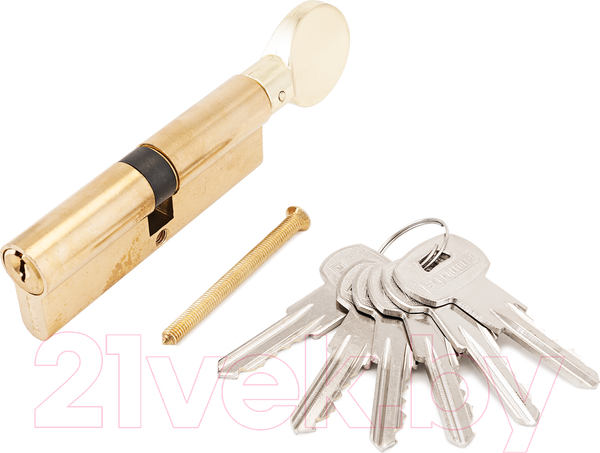 Изображение товара Цилиндровый механизм замка Аллюр AG 90-6К ВP вертушка (латунь)