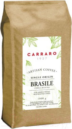 Изображение товара Кофе в зернах Carraro Brasile (1кг)