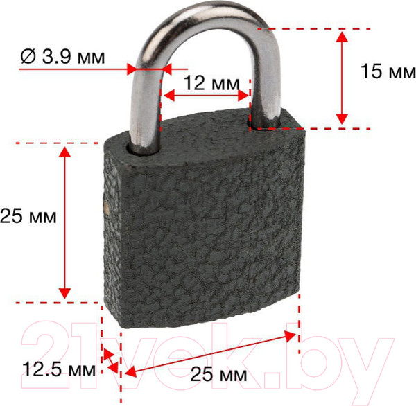 Изображение товара Замок навесной Четыре сезона СЧ-25 / 79-0002