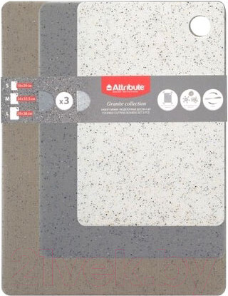Изображение товара Набор разделочных досок Attribute Granite Collection ABX102 (3шт)