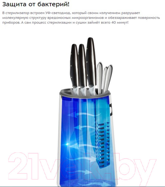 Изображение товара Стерилизатор для ножей Kitfort KT-2055