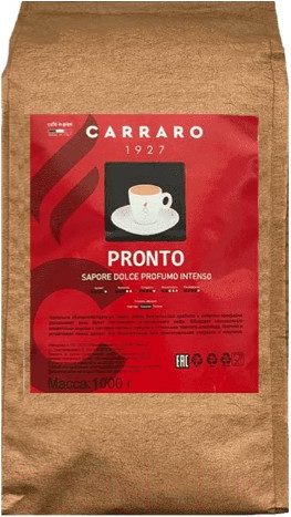 Изображение товара Кофе в зернах Carraro Pronto (1кг)