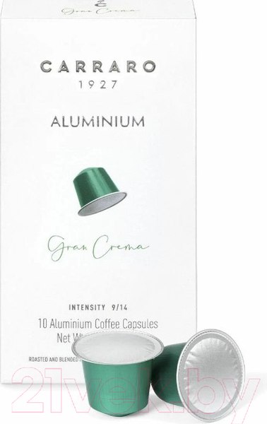 Изображение товара Кофе в капсулах Carraro Gran Crema ALL стандарта Nespresso (10x5.2г)