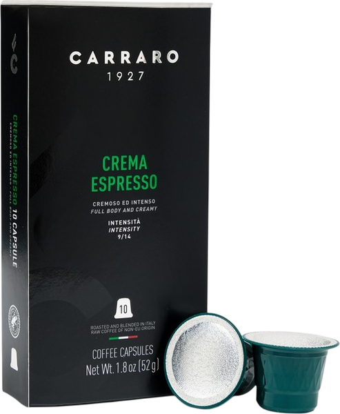 Кофе в капсулах Carraro Crema Espresso стандарта Nespresso (10x5.2г)