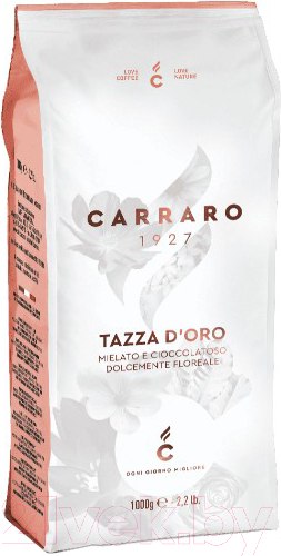 Изображение товара Кофе в зернах Carraro Tazza D`oro 90% арабика, 10% робуста (1кг)