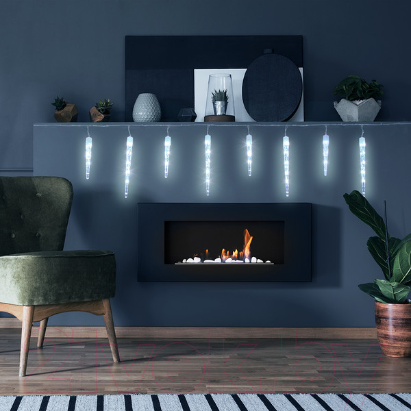 Изображение товара Светодиодная гирлянда VEGAS Сосульки 55131 (2.1м, белый)