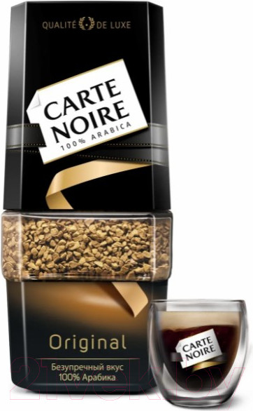 Изображение товара Кофе растворимый Carte Noire Натуральный (190г)