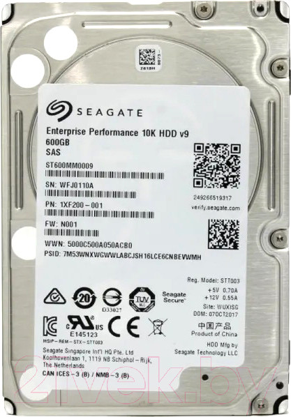 Изображение товара Жесткий диск Seagate 10K SAS 2.0 600Gb (ST600MM0009)