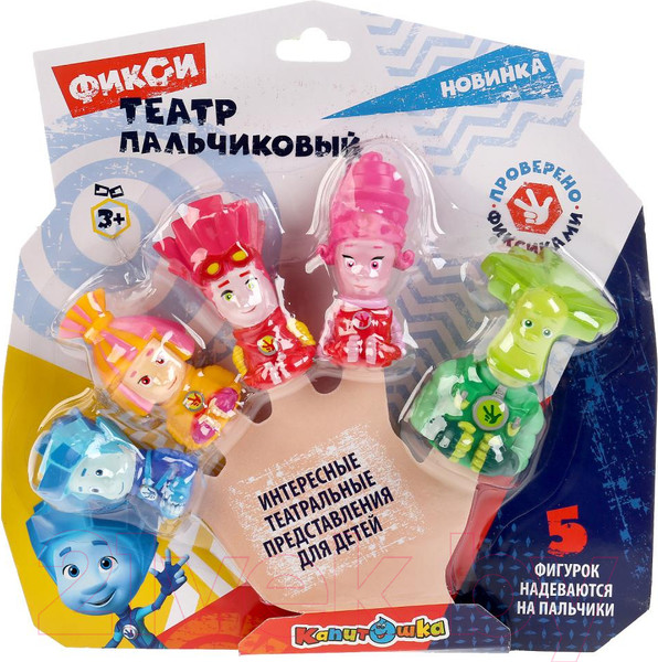 Изображение товара Пальчиковый кукольный театр Капитошка Фиксики / LXPT-FIX