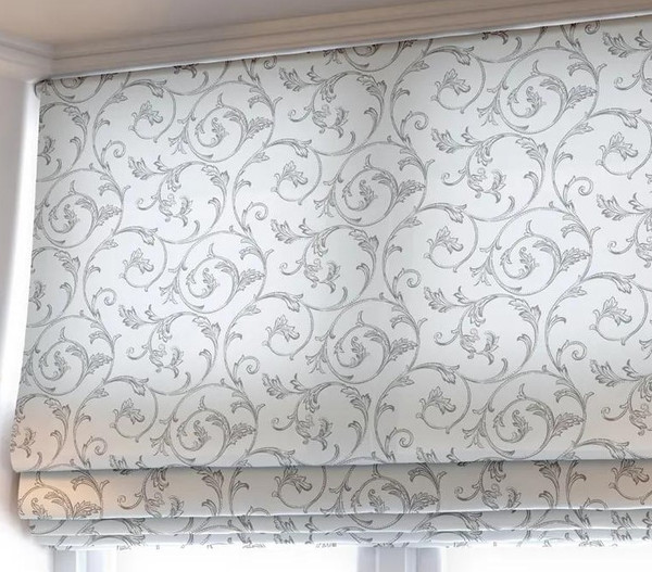 Изображение товара Римская штора Jalux Вензеля 0502/1 190x170 (серый)