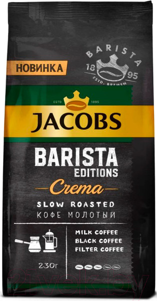 Изображение товара Кофе молотый Jacobs Barista Editions Crema  (230г)