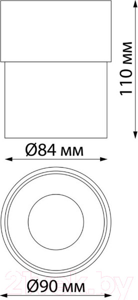 Изображение товара Спот Novotech Gesso 358810 (матовое золото)
