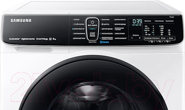 Изображение товара Стиральная машина Samsung WW80AFS28AE/LP