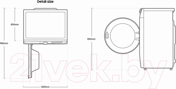 Изображение товара Стиральная машина Samsung WW80AFS28AE/LP