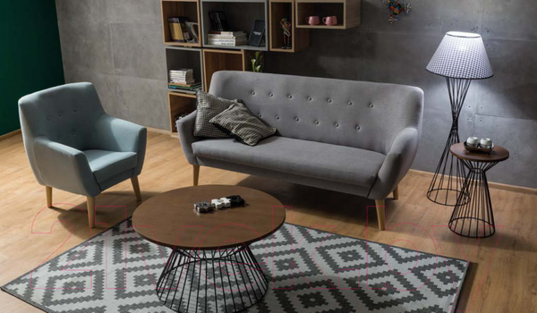 Изображение товара Кресло мягкое Signal Nordic 1 Velvet (Bluvel86 синий)