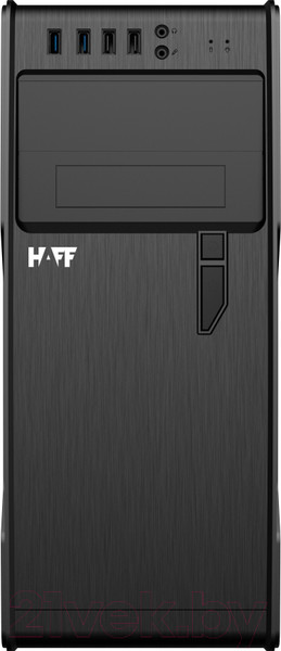 Изображение товара Корпус для компьютера HAFF 2808-U3 500W (черный/серебристый)
