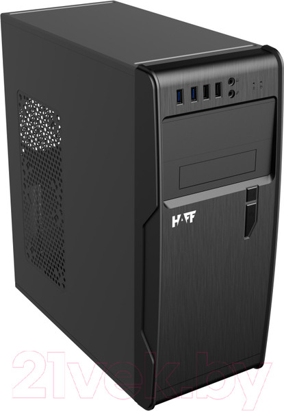 Изображение товара Корпус для компьютера HAFF 2808-U3 500W (черный/серебристый)