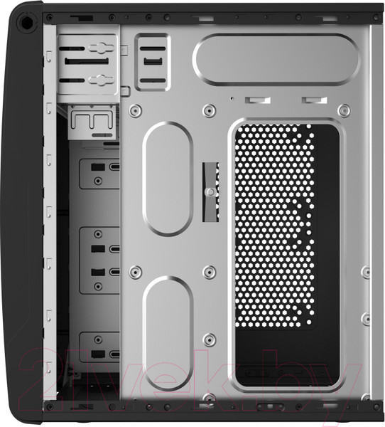 Изображение товара Корпус для компьютера HAFF 2808-U3 500W (черный/серебристый)
