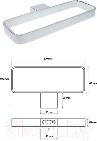 Изображение товара Кольцо для полотенца Bemeta Via 135004062