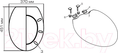 Изображение товара Сиденье для унитаза Berossi АС 15801000 (белый)