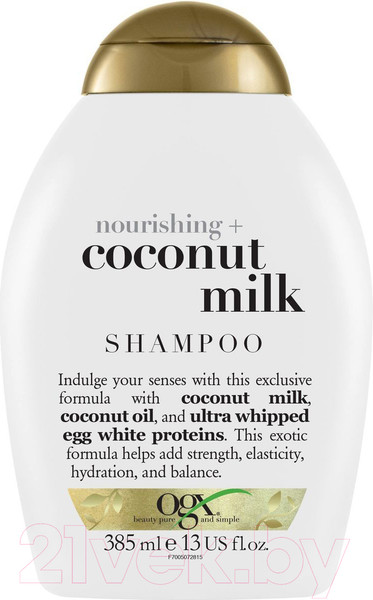 Изображение товара Шампунь для волос OGX Питательный с кокосовым молоком (385мл)