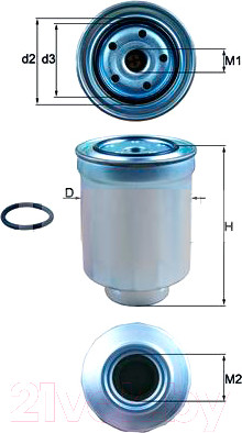 Изображение товара Топливный фильтр Knecht/Mahle KC510D