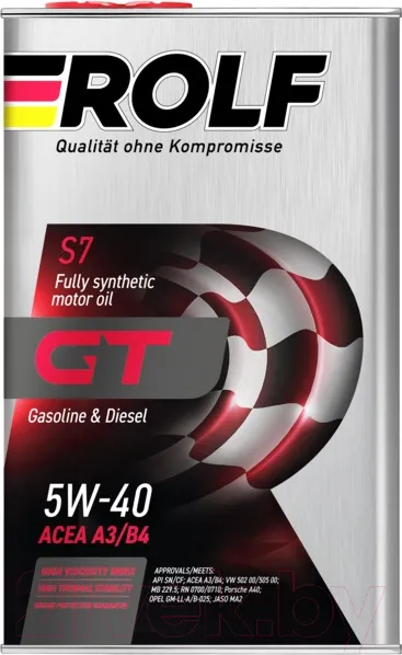 Изображение товара Моторное масло Rolf GT SAE 5W40 / 322234 (1л)
