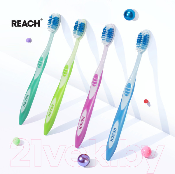 Изображение товара Зубная щетка REACH Stay White средняя