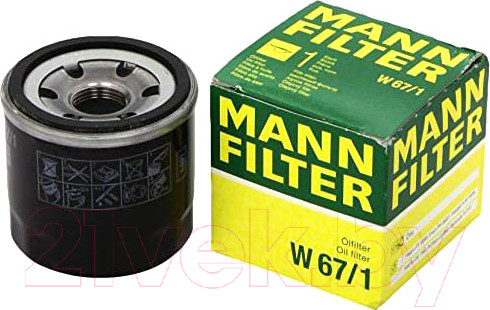 Изображение товара Масляный фильтр Mann-Filter W67/1