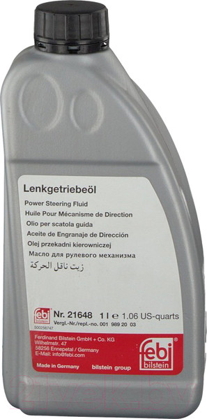 Изображение товара Жидкость гидравлическая Febi Bilstein MB 344.0 / 21648 (1л, светло-коричневый)