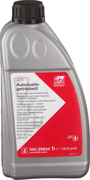 Изображение товара Трансмиссионное масло Febi Bilstein Aisin Warner / 29934 (1л, красный)
