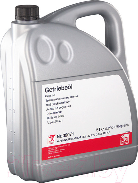Изображение товара Трансмиссионное масло Febi Bilstein G 052 182 A2 / 39071 (5л, желтый)
