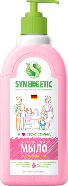 Изображение товара Мыло жидкое Synergetic Биоразлагаемое. Аромамагия (0.5л)