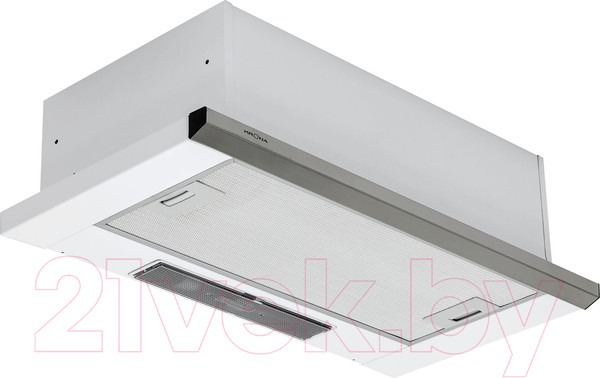 Изображение товара Вытяжка телескопическая Krona Kamilla Slim 600 2m / 00018159 (нержавеющая сталь/белый)