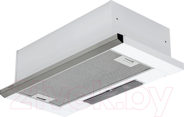 Изображение товара Вытяжка телескопическая Krona Kamilla Slim 600 2m / 00018159 (нержавеющая сталь/белый)