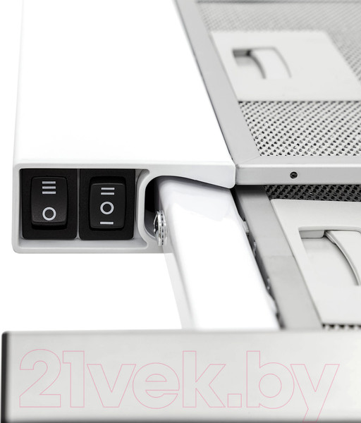 Изображение товара Вытяжка телескопическая Krona Kamilla Slim 600 2m / 00018159 (нержавеющая сталь/белый)