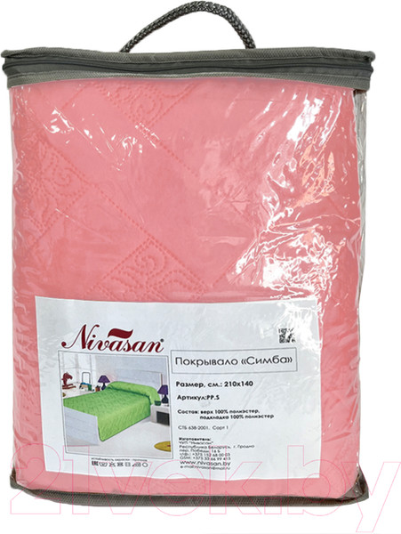 Изображение товара Покрывало Nivasan Симба 140 (210x140, коралловый)