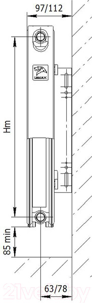 Изображение товара Радиатор стальной Лемакс Universal VC21 500x1800
