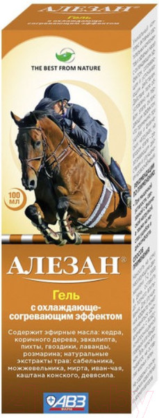 Изображение товара Гель для тела Алезан С охлаждающе-согревающим эффектом (100мл)