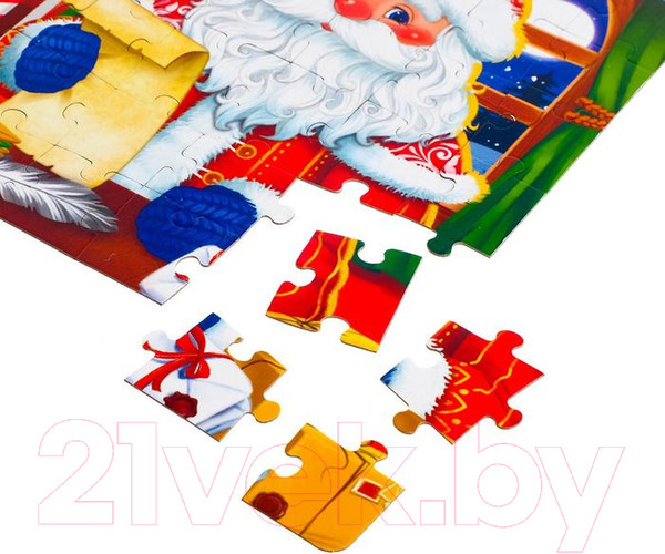Изображение товара Пазл Puzzle Time Домик Дедушки Мороза / 5800956 (54эл)