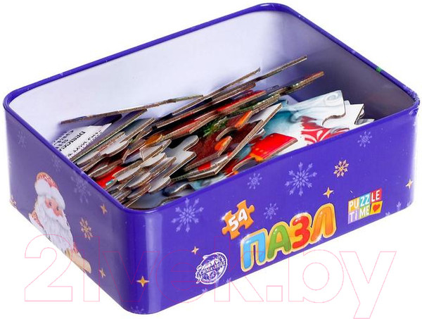 Изображение товара Пазл Puzzle Time Домик Дедушки Мороза / 5800956 (54эл)