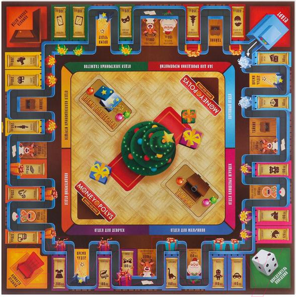 Изображение товара Настольная игра Лас Играс Money Polys. Фабрика деда мороза / 5079613