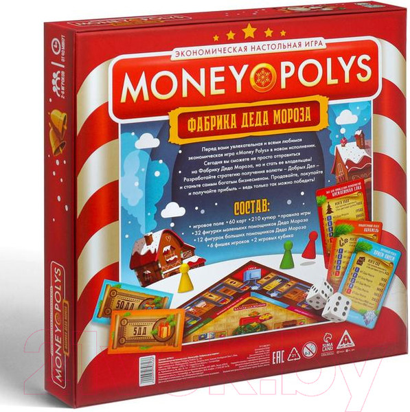 Изображение товара Настольная игра Лас Играс Money Polys. Фабрика деда мороза / 5079613