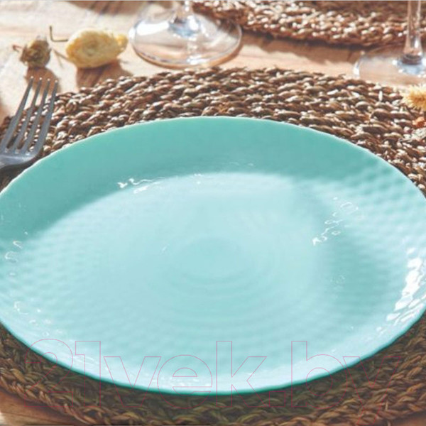 Изображение товара Тарелка столовая обеденная Luminarc Pampille Light Turquoise Q4649