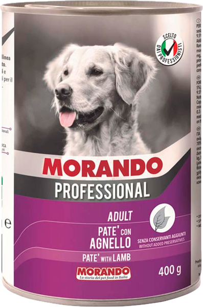 Изображение товара Влажный корм для собак Morando Cane Lamb (400г)