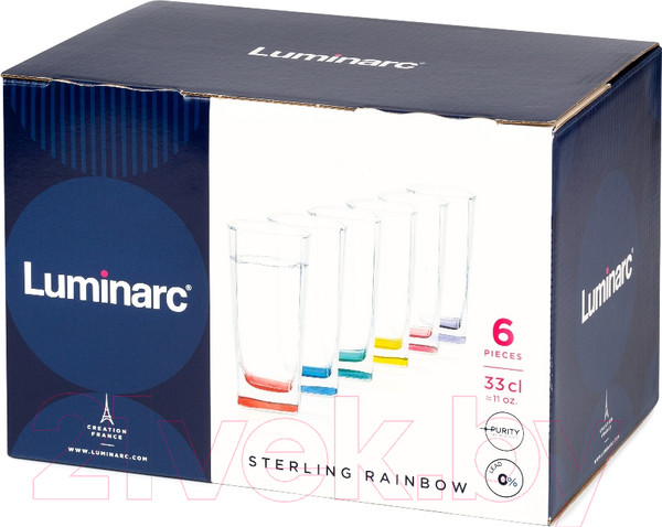 Изображение товара Набор стаканов Luminarc Sterling Rainbow N0779 (6шт)
