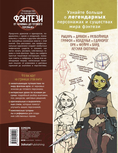 Изображение товара Книга Эксмо Руководство по рисованию фэнтези