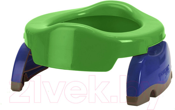 Изображение товара Дорожный горшок Potette Plus 23011DM (зеленый/голубой)