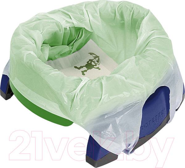 Изображение товара Дорожный горшок Potette Plus 23011DM (зеленый/голубой)